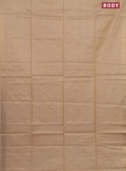 Semi munga jacquard saree sandal with allover zari weaves and zari woven border