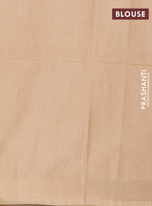 Semi munga jacquard saree sandal with allover zari weaves and zari woven border