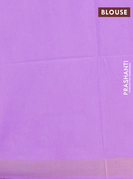 Semi munga jacquard saree lavender with allover zari weaves and zari woven border