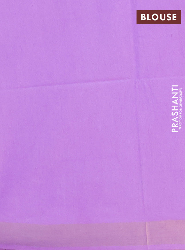 Semi munga jacquard saree lavender with allover zari weaves and zari woven border