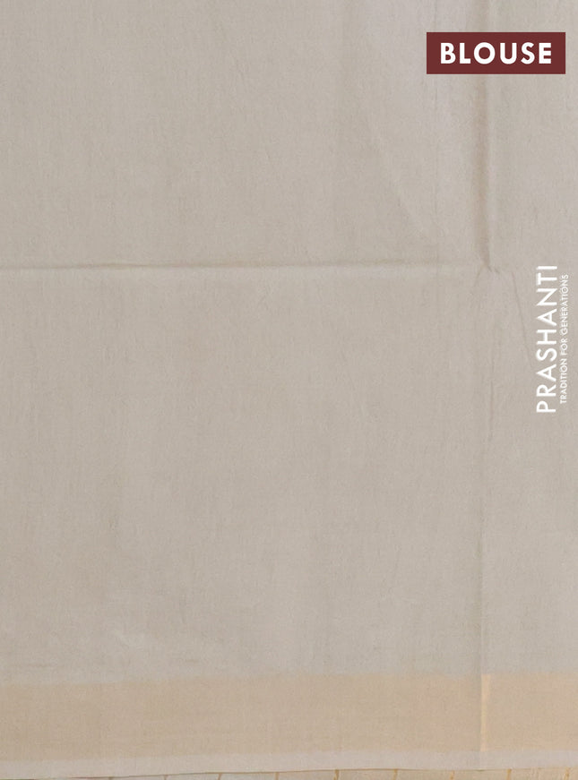 Semi munga jacquard saree pista green with allover zari weaves and zari woven border