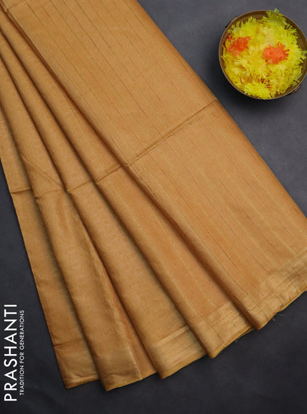 Semi munga jacquard saree mustard yellow with allover zari weaves and zari woven border