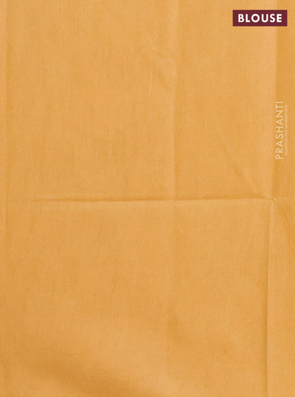 Semi munga jacquard saree mustard yellow with allover zari weaves and zari woven border