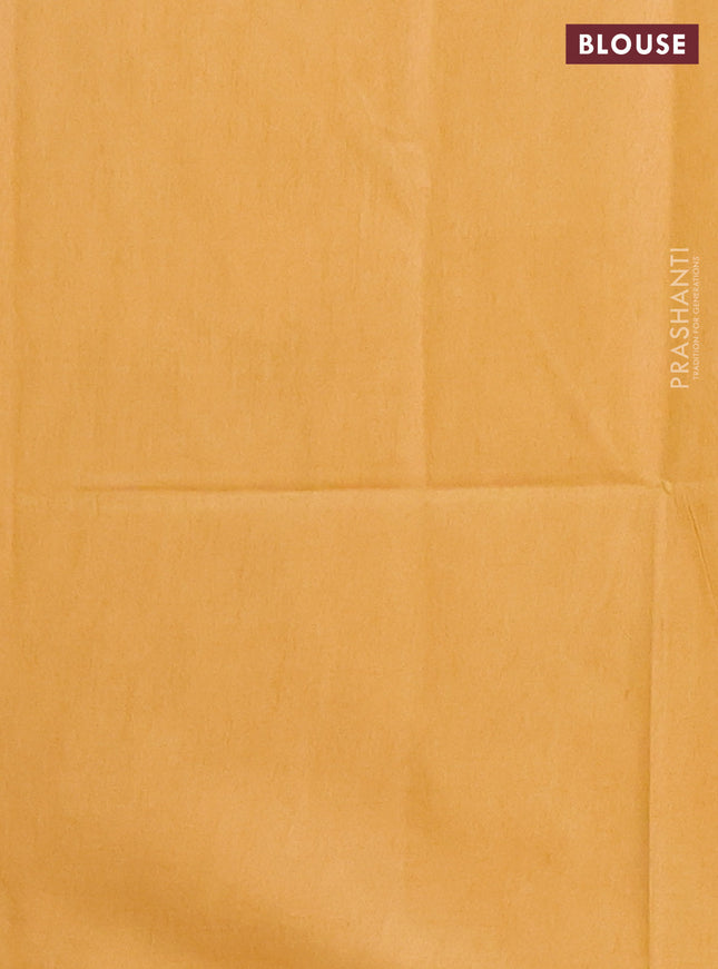 Semi munga jacquard saree mustard yellow with allover zari weaves and zari woven border