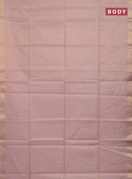 Semi munga jacquard saree beige with allover zari weaves and zari woven border