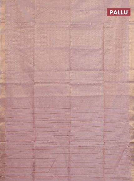 Semi munga jacquard saree beige with allover zari weaves and zari woven border