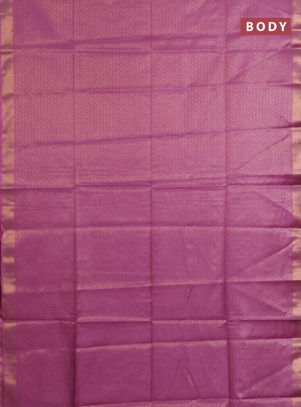 Semi munga jacquard saree pastel lavender with allover zari weaves and zari woven border