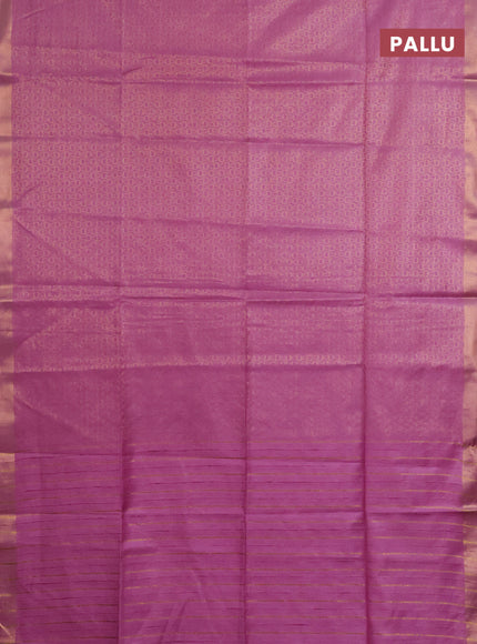 Semi munga jacquard saree pastel lavender with allover zari weaves and zari woven border