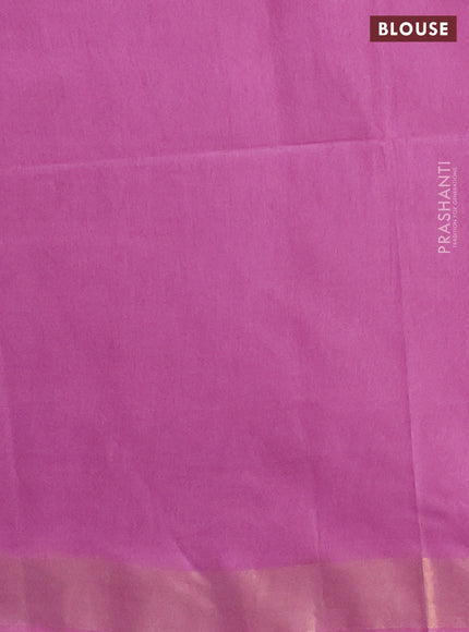 Semi munga jacquard saree pastel lavender with allover zari weaves and zari woven border