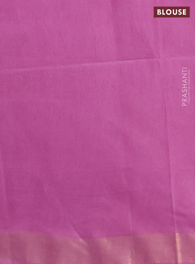 Semi munga jacquard saree pastel lavender with allover zari weaves and zari woven border