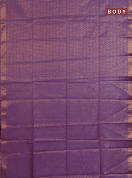 Semi munga jacquard saree pastel lavender with allover zari weaves and zari woven border