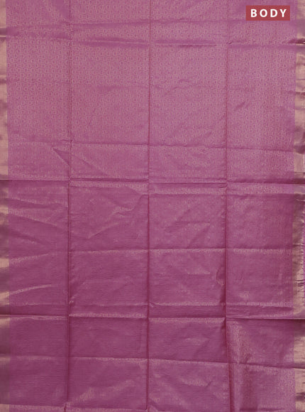 Semi munga jacquard saree light pink with allover zari weaves and zari woven border