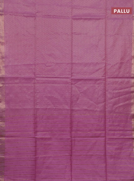 Semi munga jacquard saree light pink with allover zari weaves and zari woven border