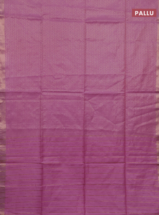 Semi munga jacquard saree light pink with allover zari weaves and zari woven border