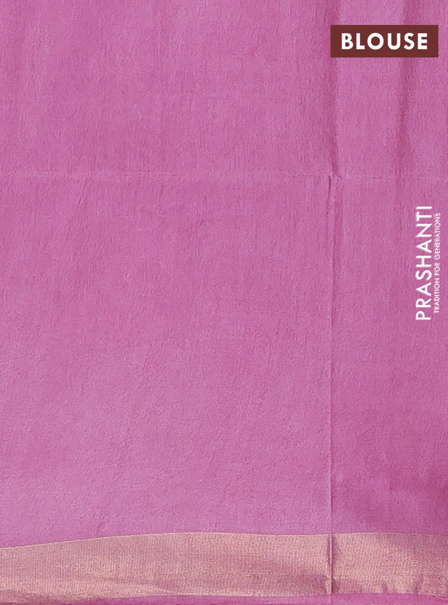 Semi munga jacquard saree light pink with allover zari weaves and zari woven border