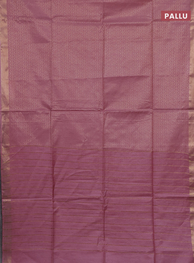 Semi munga jacquard saree pastel pink with allover zari weaves and zari woven border