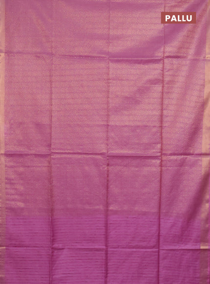 Semi munga jacquard saree pastel lavender with allover zari weaves and zari woven border