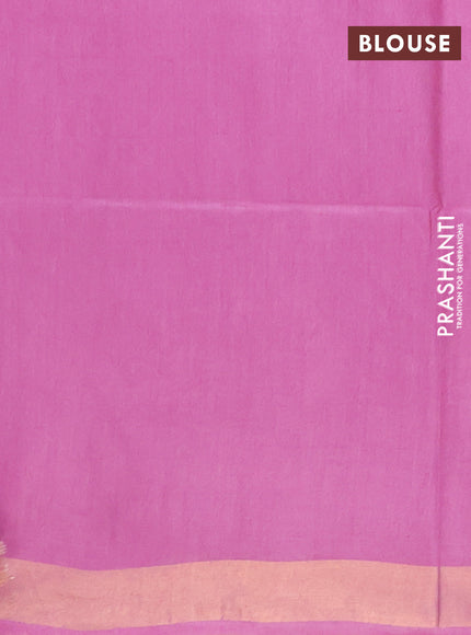 Semi munga jacquard saree pastel lavender with allover zari weaves and zari woven border