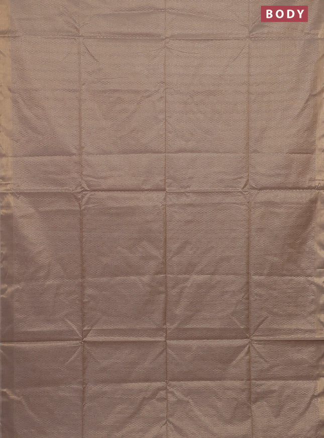 Semi munga jacquard saree sandal with allover zari weaves and zari woven border