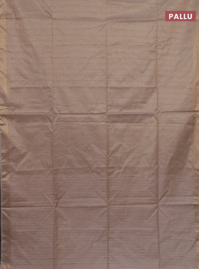 Semi munga jacquard saree sandal with allover zari weaves and zari woven border