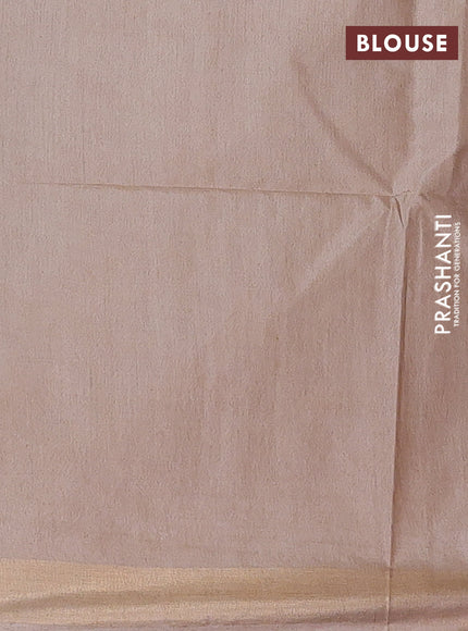 Semi munga jacquard saree sandal with allover zari weaves and zari woven border