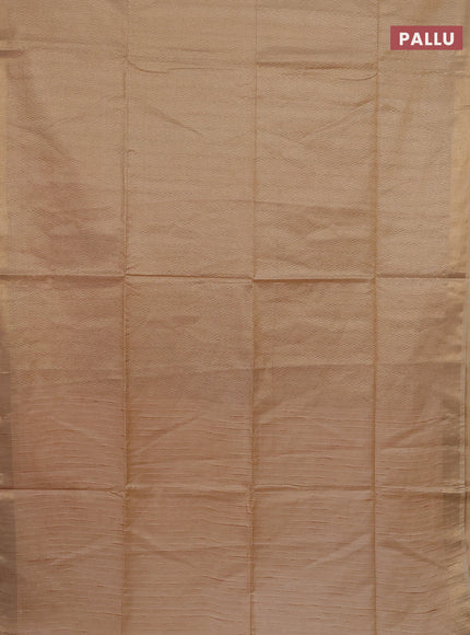 Semi munga jacquard saree sandal with allover zari weaves and zari woven border