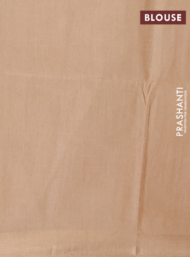 Semi munga jacquard saree sandal with allover zari weaves and zari woven border