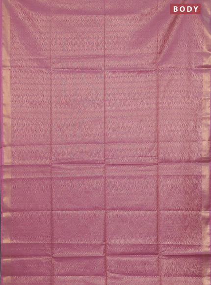 Semi munga jacquard saree mauve pink with allover zari weaves and zari woven border