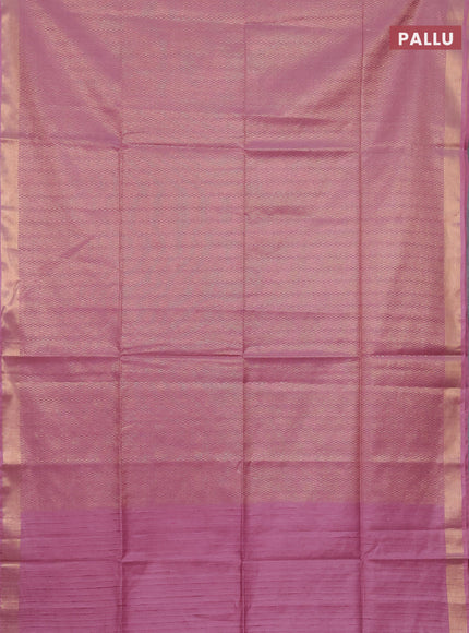 Semi munga jacquard saree mauve pink with allover zari weaves and zari woven border