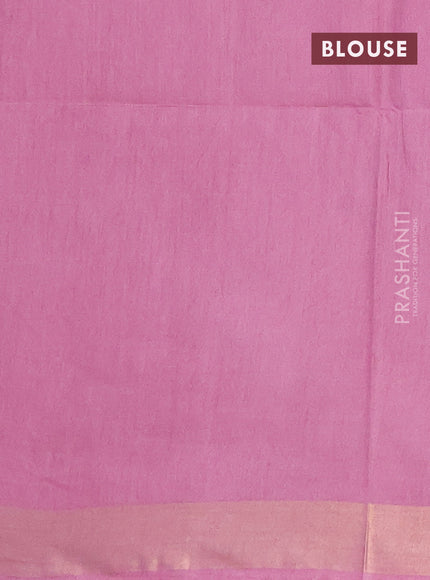 Semi munga jacquard saree mauve pink with allover zari weaves and zari woven border