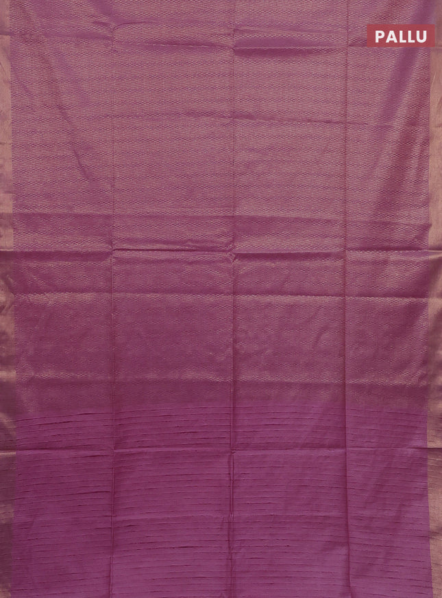 Semi munga jacquard saree pastel pink with allover zari weaves and zari woven border