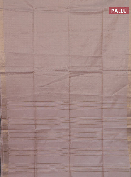 Semi munga jacquard saree sandal with allover zari weaves and zari woven border