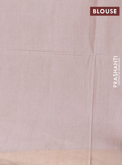 Semi munga jacquard saree sandal with allover zari weaves and zari woven border