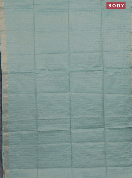 Semi munga jacquard saree pastel green with allover zari weaves and zari woven border