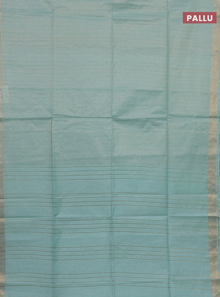 Semi munga jacquard saree pastel green with allover zari weaves and zari woven border