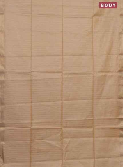 Semi munga jacquard saree sandal with allover zari weaves and zari woven border