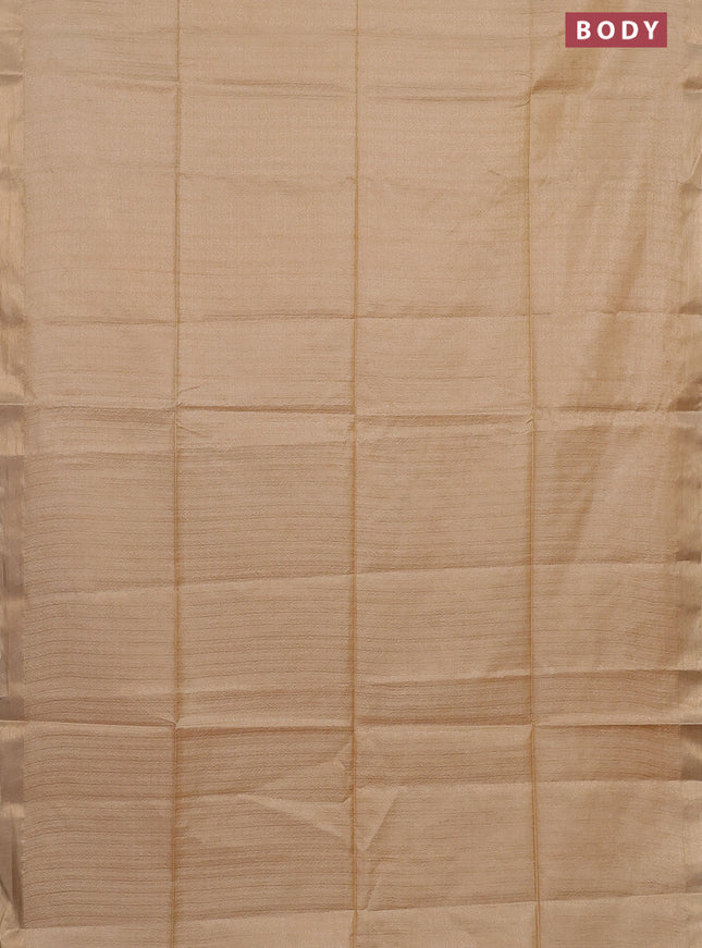 Semi munga jacquard saree sandal with allover zari weaves and zari woven border