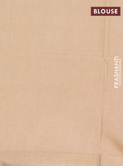 Semi munga jacquard saree sandal with allover zari weaves and zari woven border