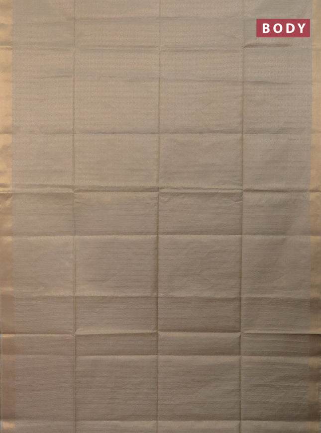 Semi munga jacquard saree pista green with allover zari weaves and zari woven border