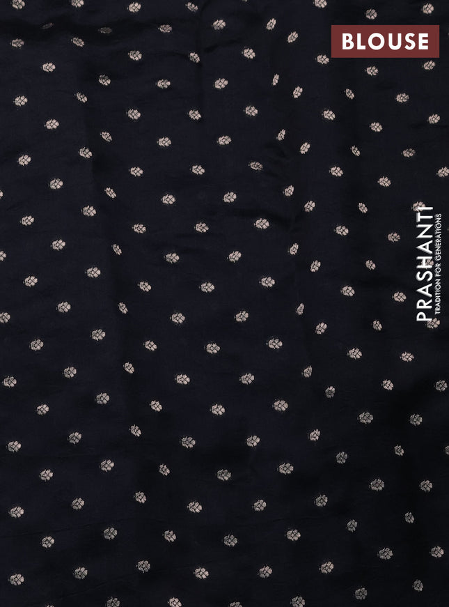 Chiniya silk saree elephant grey with allover bandhani prints