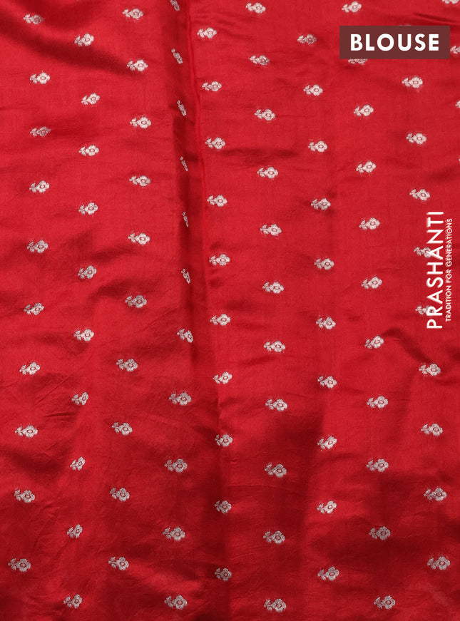 Chiniya silk saree maroon with allover bandhani prints