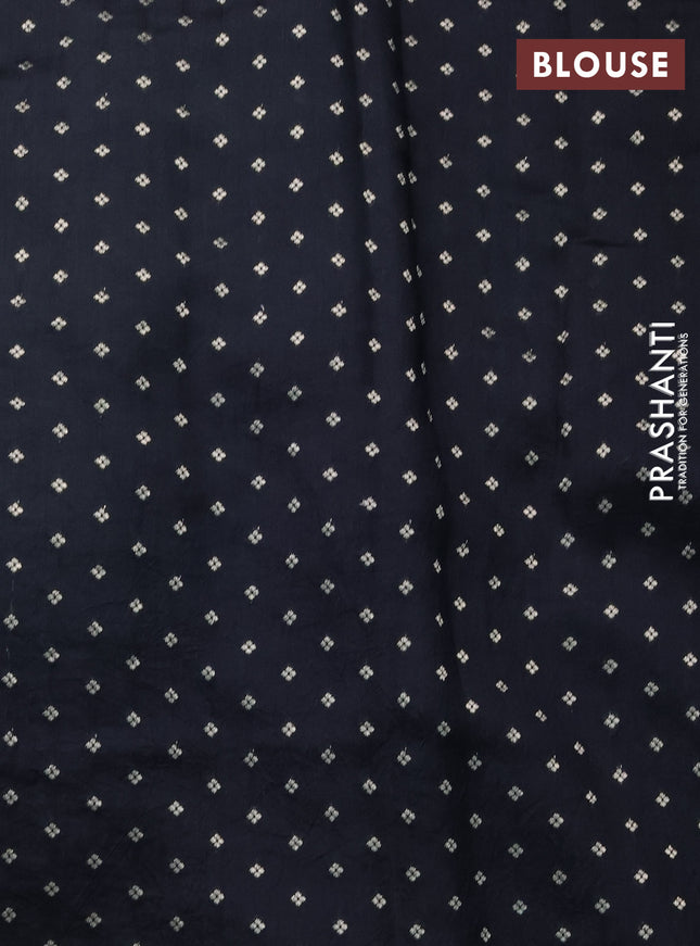 Chiniya silk saree black with allover bandhani prints