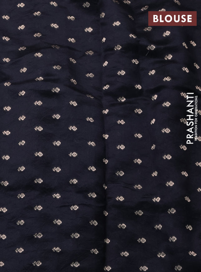 Chiniya silk saree black with allover bandhani prints