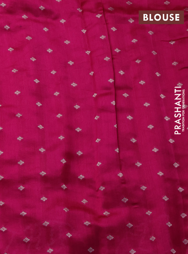 Chiniya silk saree pink with allover bandhani prints