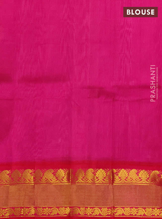 Kuppadam silk cotton saree pastel grey and pink with paisley zari woven buttas and zari woven border