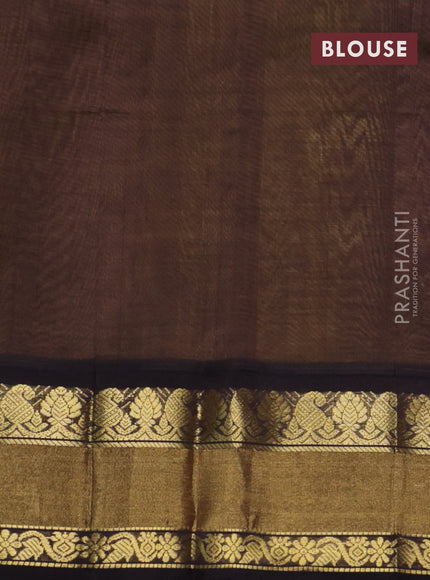 Kuppadam silk cotton saree yellow and black with paisley zari woven buttas and zari woven border