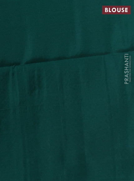 Kanchipuram soft silk saree pastel peach and green with allover zari woven brocade weaves in borderless style