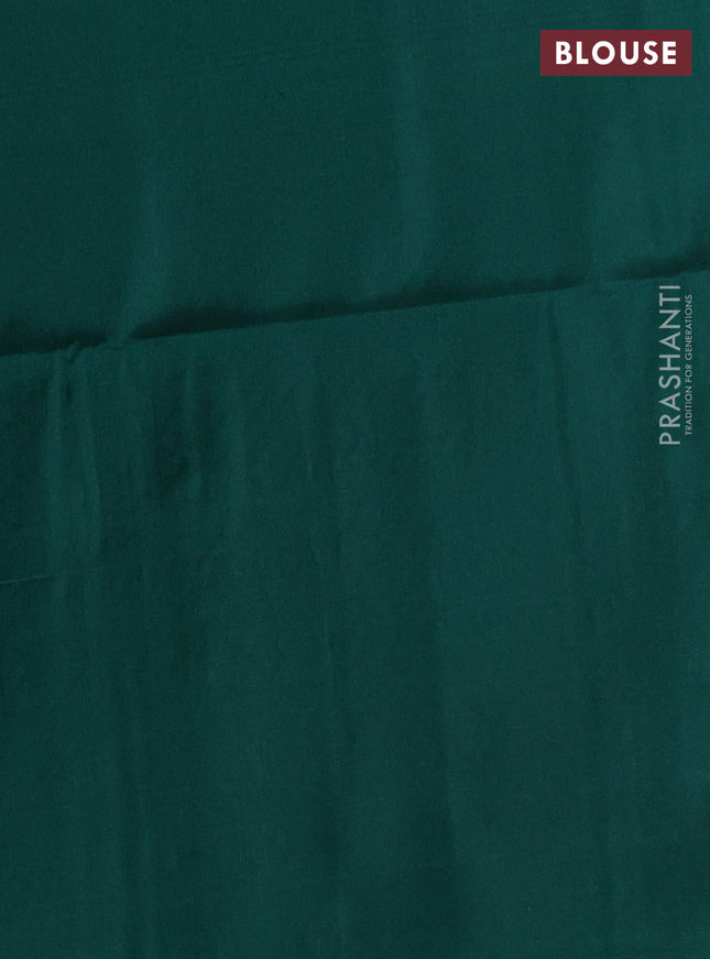 Kanchipuram soft silk saree pastel peach and green with allover zari woven brocade weaves in borderless style