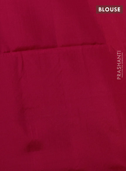 Kanchipuram soft silk saree yellow and pink with plain body in borderless style