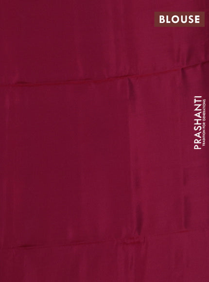 Kanchipuram soft silk saree pastel wine and maroon with zari woven buttas and zari woven border